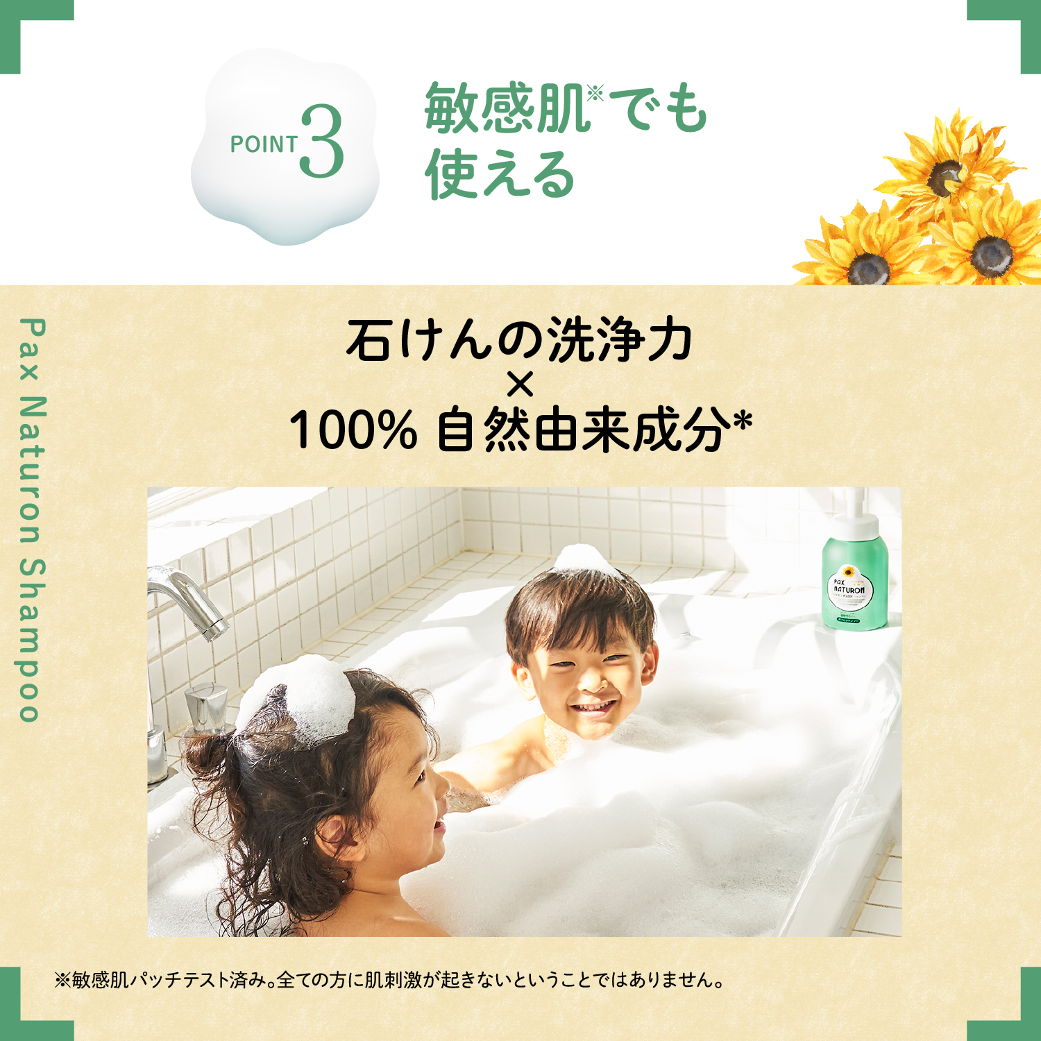 パックスナチュロン 泡状ポンプ式シャンプー 500ml | PAX NATURON